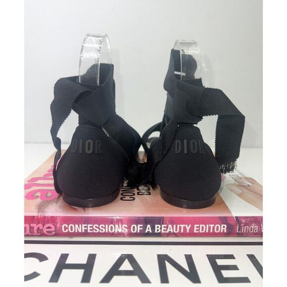 Rare NEW CHRISTIAN DIOR RUNWAY New York Black Strappy Flat Sandals Size … - Picture 9 of 15